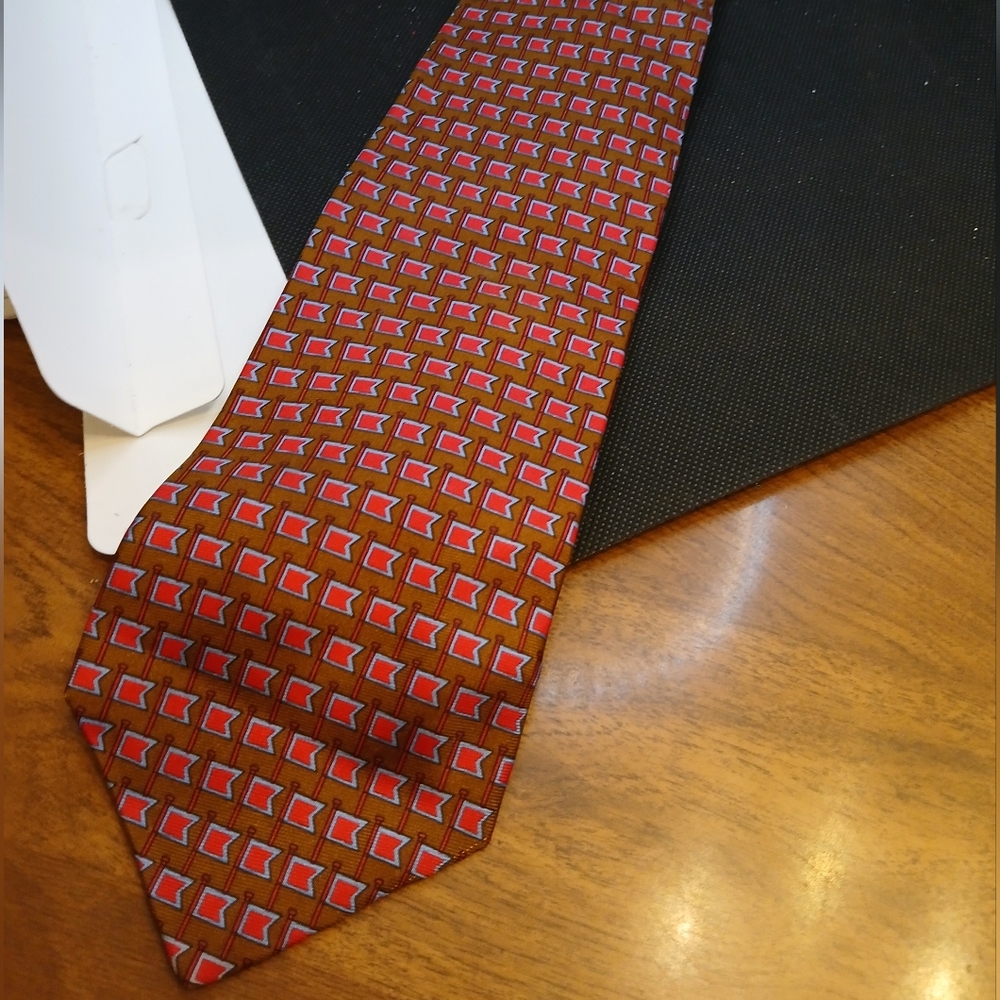 VTG SCAPPINO TIE PURE ITALIAN SILK.   HANG
